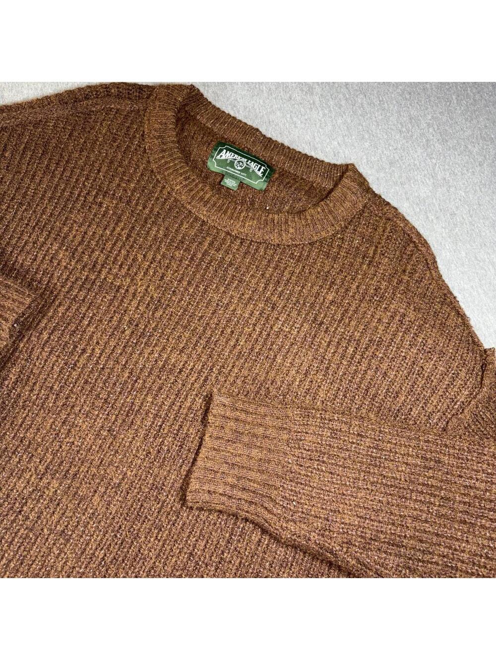 American Eagle 90s Ribbed Knit Sweater Woman’s Size Small Oversized Vtg - Picture 2 of 8